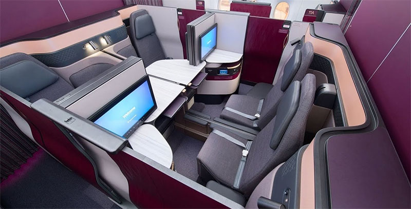 Qatar Airways business luokka